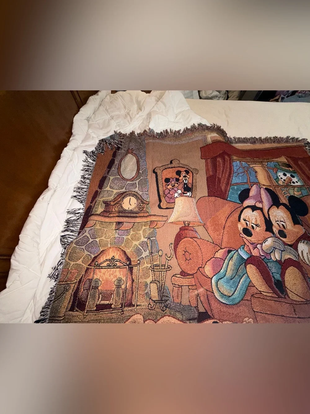 Walt Disney World Mickey & Minnie Cozy Throw Blanket